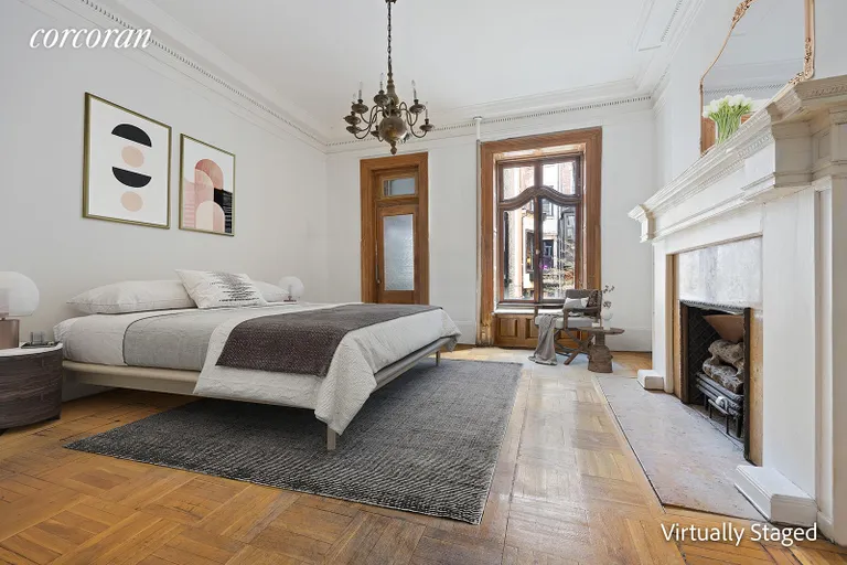New York City Real Estate | View 41 West 68th Street | Parlor Floor BRM - Virtually Staged | View 4