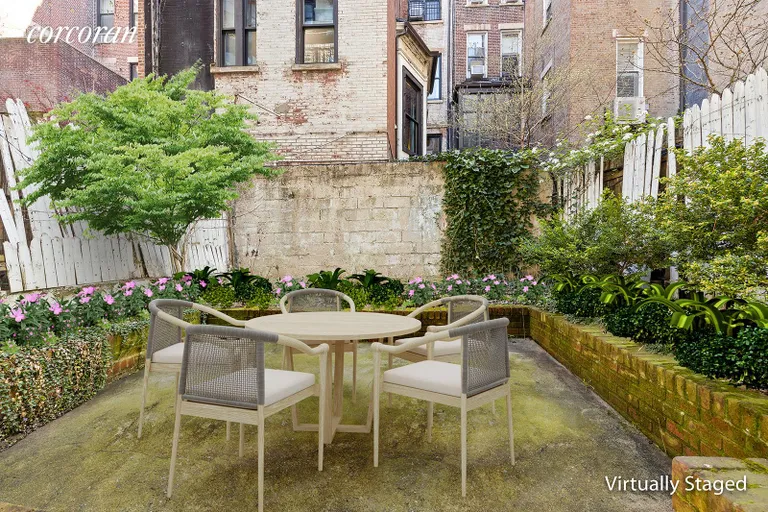 New York City Real Estate | View 41 West 68th Street | Garden - Virtually Staged | View 11