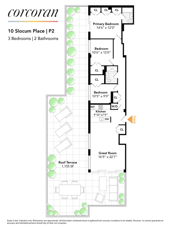 10 Slocum Place, PH2 | floorplan | View 11