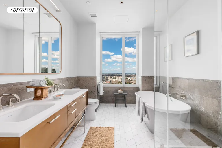 New York City Real Estate | View 1 Clinton Street, 27B | Primary Bathroom | View 6