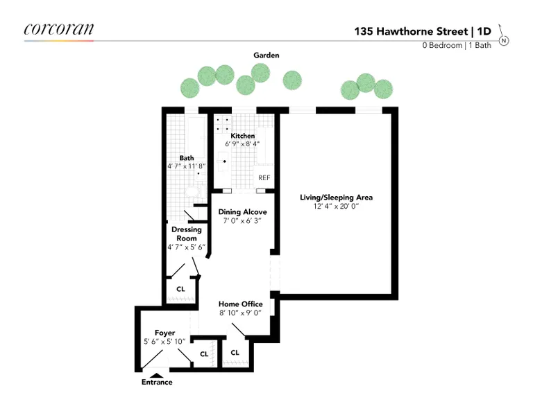 135 Hawthorne Street, 1D | floorplan | View 9