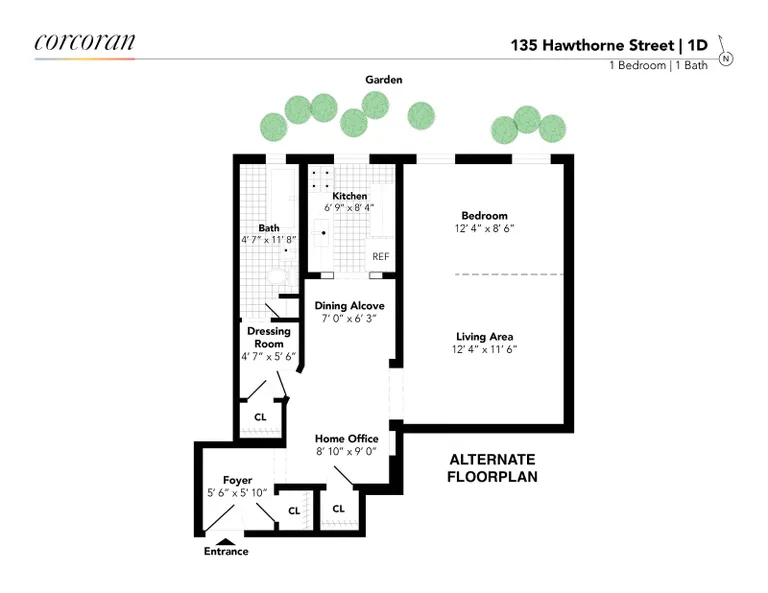135 Hawthorne Street, 1D | floorplan | View 10
