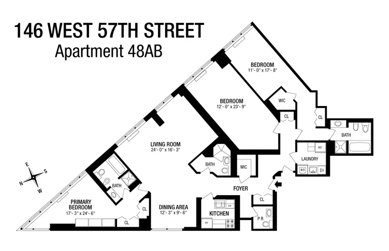 146 West 57th Street, 48AB | floorplan | View 18