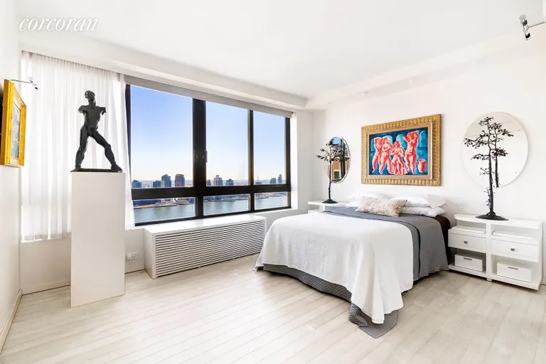 New York City Real Estate | View 100 United Nations Plaza, 35A | 2nd bedroom overlooking East River | View 9