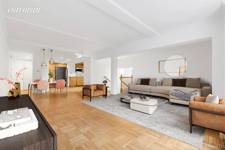 New York City Real Estate | View 405 West 23rd Street, 2B | Living & Dining Rooms | View 3