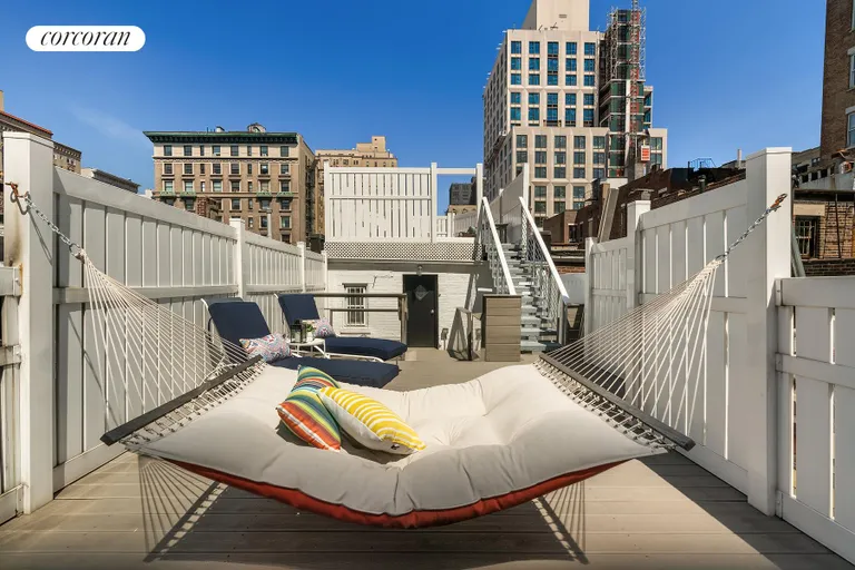 New York City Real Estate | View 265 West 90th Street | Hammock Roof Deck | View 11