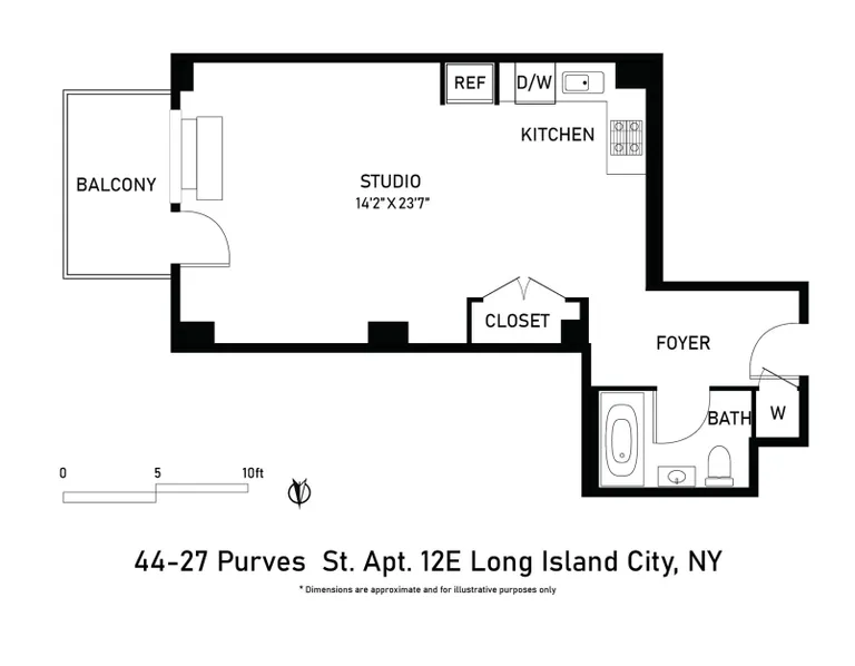 44-27 Purves Street, 12E | floorplan | View 9