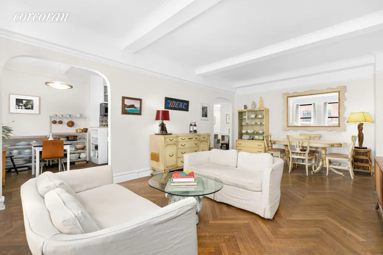 New York City Real Estate | View 760 West End Avenue, 3D | Living Room | View 3