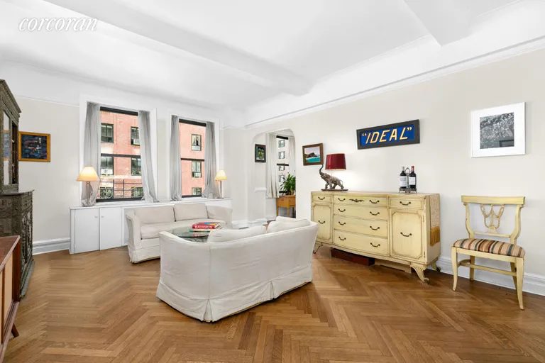 New York City Real Estate | View 760 West End Avenue, 3D | Living Room | View 4