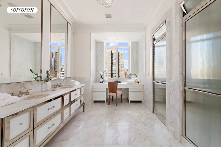 New York City Real Estate | View 20 East End Avenue, 16A | Primary Bathroom | View 11