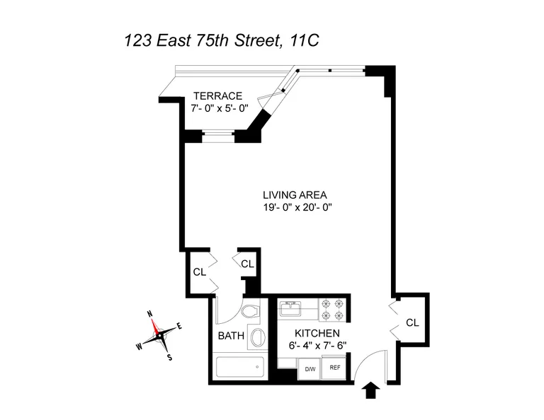 123 East 75th Street, 11C | floorplan | View 9