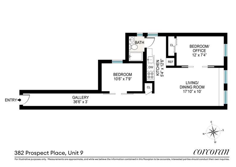 382 Prospect Place, 9 | floorplan | View 12