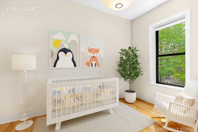 New York City Real Estate | View 382 Prospect Place, 9 | Nursery - Second Bedroom | View 4