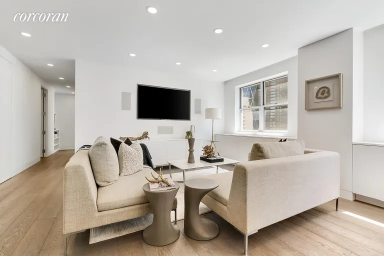 New York City Real Estate | View 345 West 58th Street, 11JK | Living Room | View 2