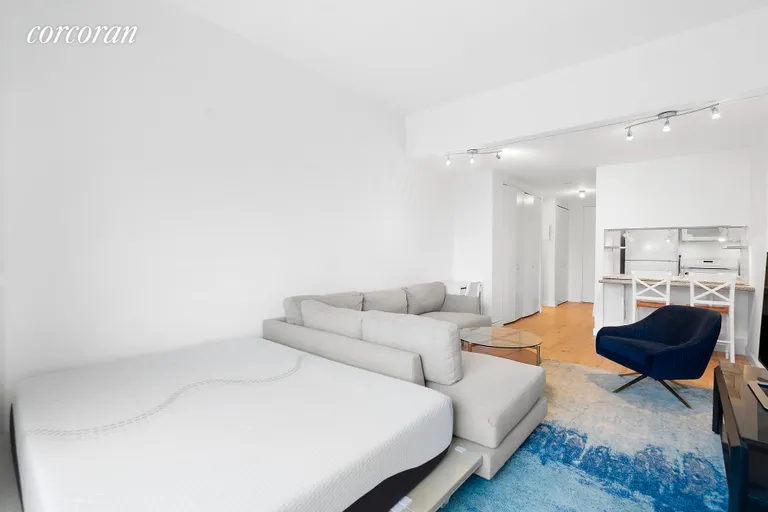 New York City Real Estate | View 393 West 49th Street, 6P | Bedroom | View 2