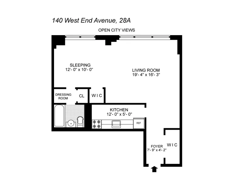140 West End Avenue, 28A | floorplan | View 6