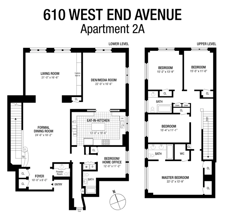 610 West End Avenue, 2A | floorplan | View 12