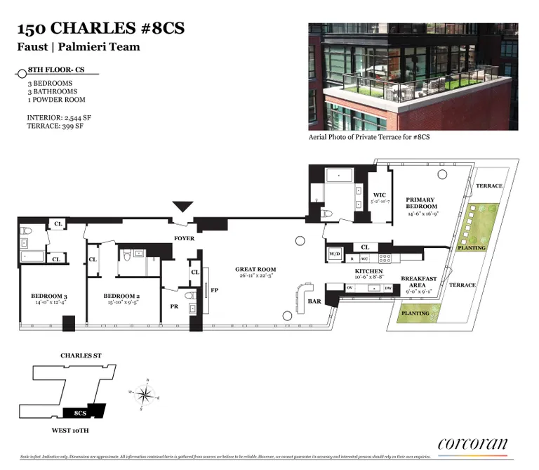 150 Charles Street, 8CS | floorplan | View 27