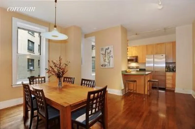 New York City Real Estate | View 800 Riverside Drive, 2E | Dining Room + Kitchen | View 2