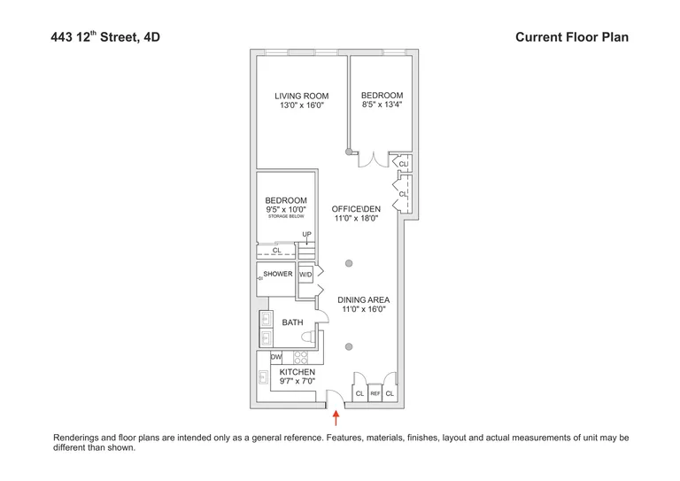 443 12th Street, 4D | floorplan | View 10