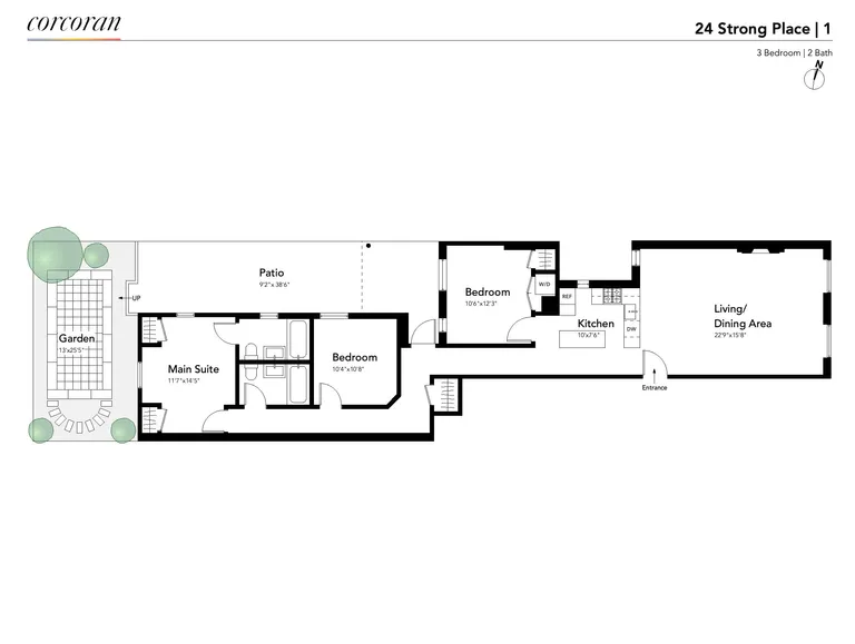 24 Strong Place, 1 | floorplan | View 14