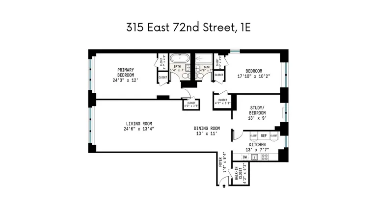 315 East 72Nd Street, 1E | floorplan | View 7