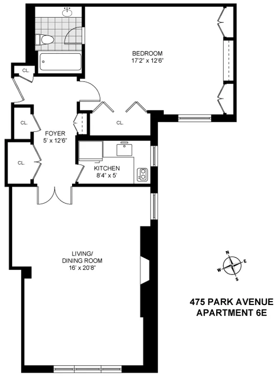 475 Park Avenue, 6E | floorplan | View 9