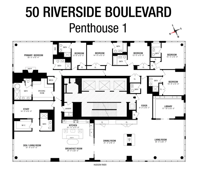 50 Riverside Boulevard, PH1 | floorplan | View 18