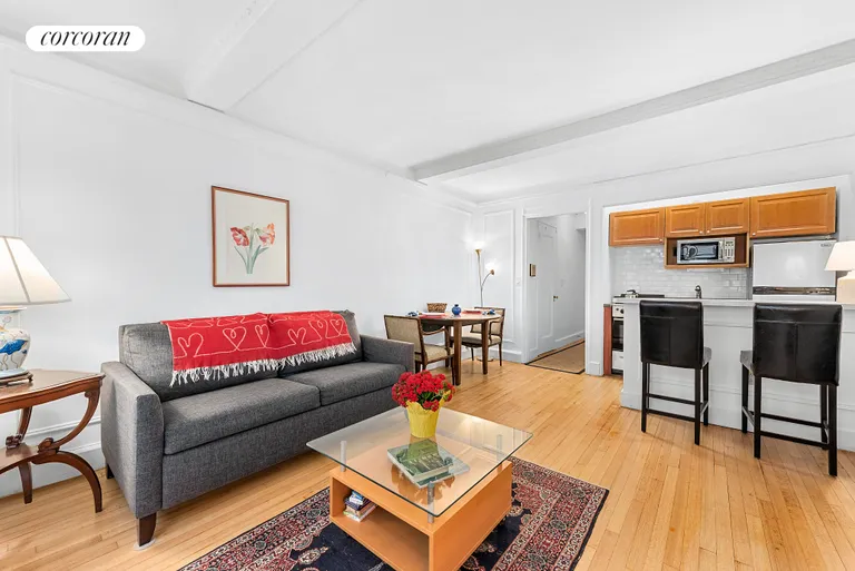 New York City Real Estate | View 12 East 97th Street, 3K | Living Room with Open Kitchen | View 2