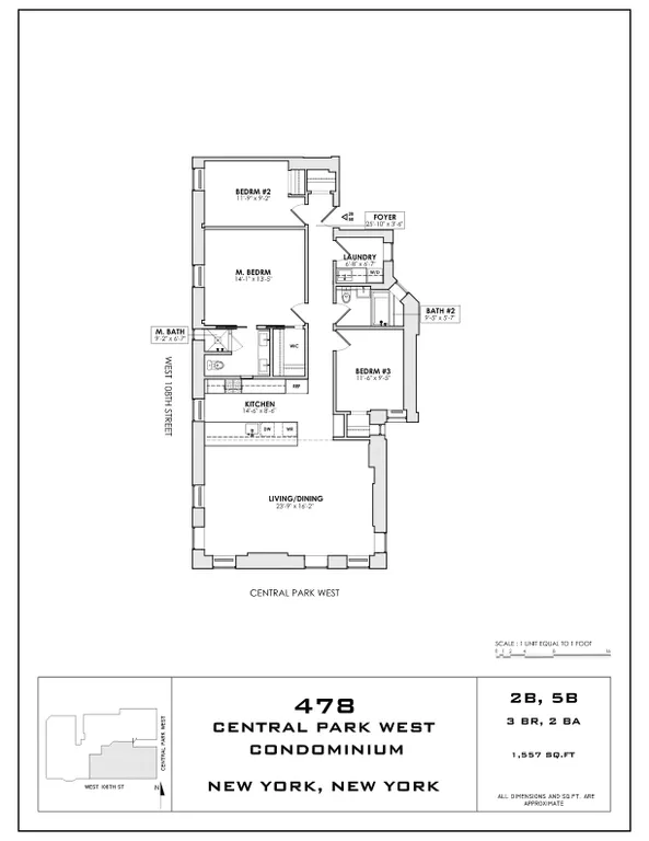 478-480 Central Park West, 2B | floorplan | View 6