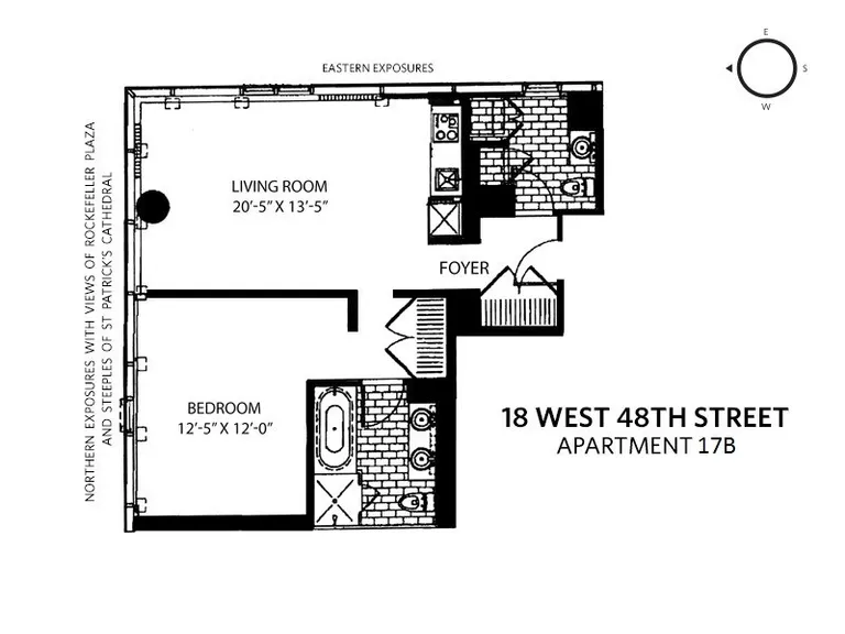18 West 48th Street, 17B | floorplan | View 11
