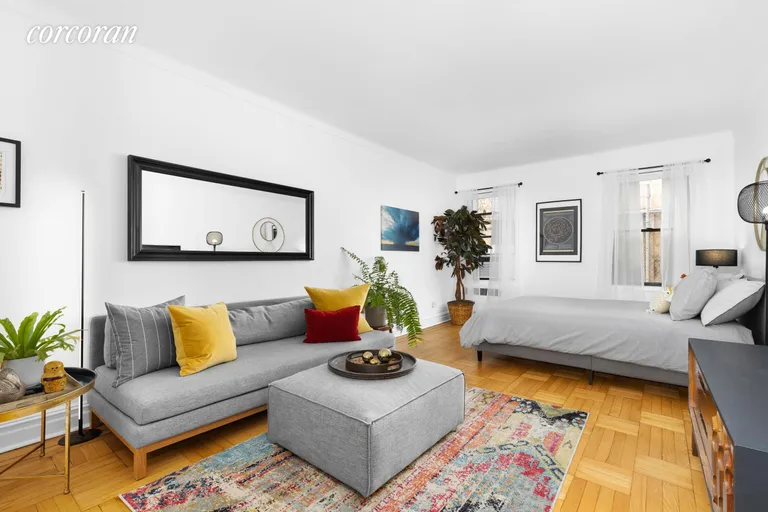 New York City Real Estate | View 135 Hawthorne Street, 1B | Large Living/ Sleeping Area | View 3