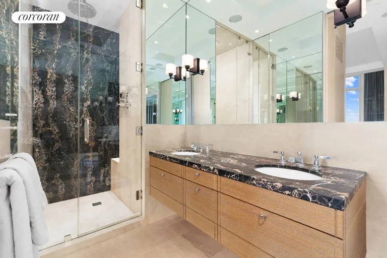New York City Real Estate | View 310 West 52Nd Street, 29B | Primary Bathroom | View 15