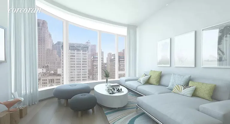 New York City Real Estate | View 50 West Street, 31A | 2 Beds, 2 Baths | View 1