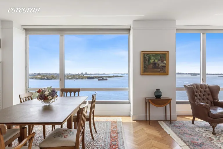 New York City Real Estate | View 10 West Street, 16G | Dining Area | View 5