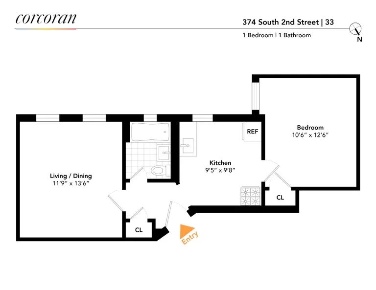 374 South 2Nd Street, 33 | floorplan | View 8