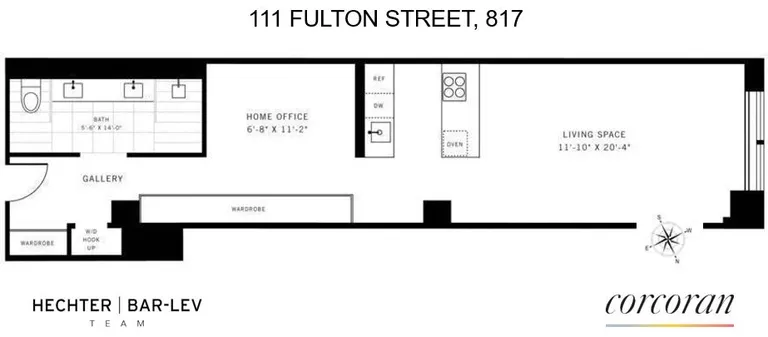111 Fulton Street, 817 | floorplan | View 5