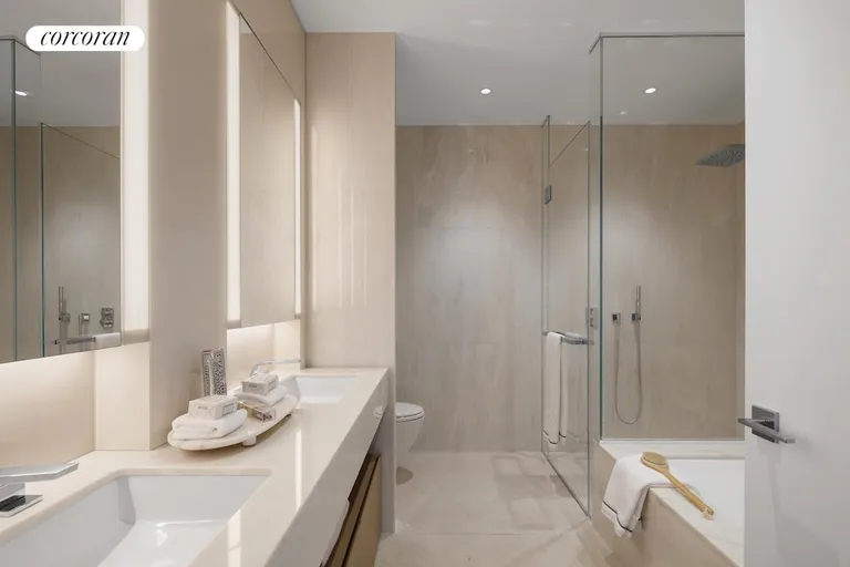 New York City Real Estate | View 15 Hudson Yards, 77D | Primary Bathroom | View 9
