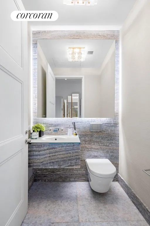 New York City Real Estate | View 35 Hudson Yards, 6302 | Half Bathroom | View 15