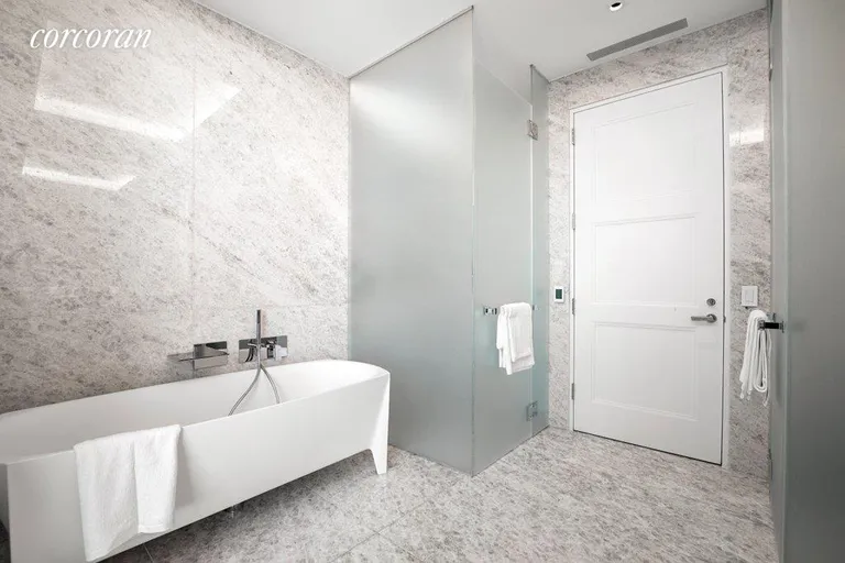 New York City Real Estate | View 35 Hudson Yards, 6402 | Primary Bathroom | View 13