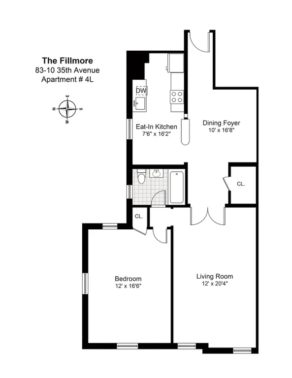 83-10 35th Avenue, 4L | floorplan | View 5