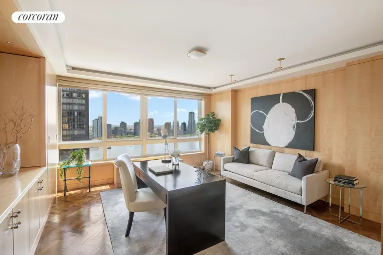 New York City Real Estate | View 100 United Nations Plaza, 26A/E | 3rd bedroom w/ direct river views | View 4