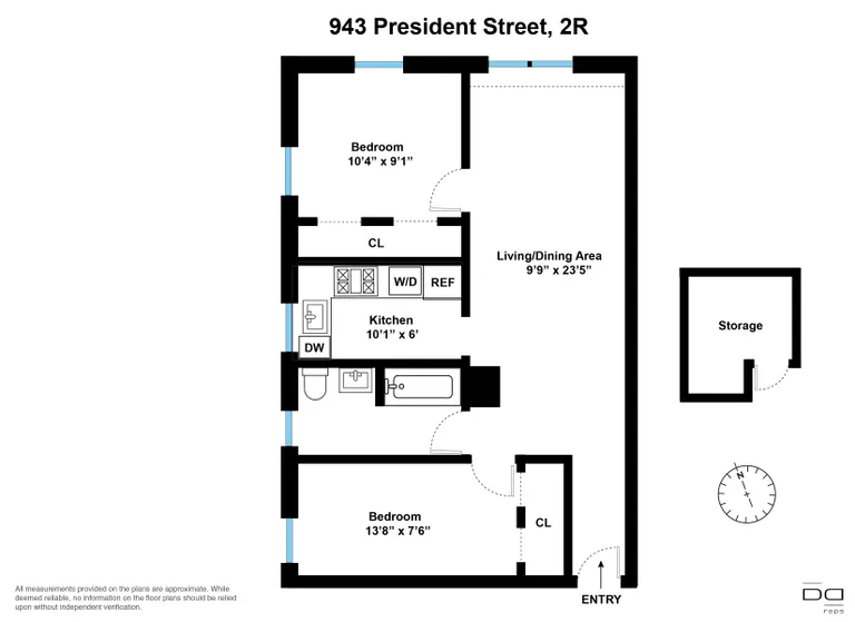 943 President Street, 2R | floorplan | View 10