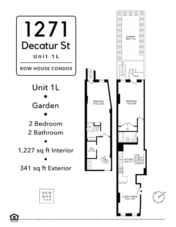 1271 Decatur Street, 1L | floorplan | View 9