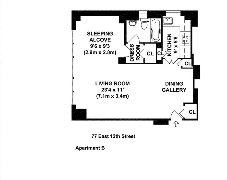 77 East 12th Street, 10B | floorplan | View 6