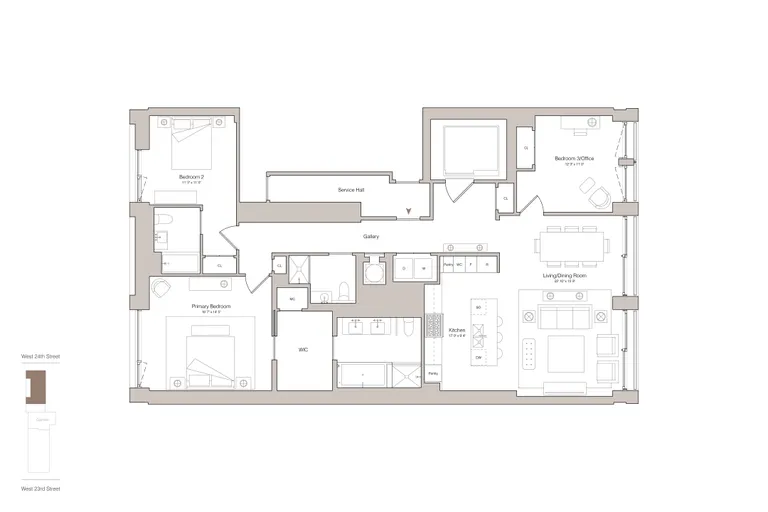 39 West 23rd Street, 801 | floorplan | View 3