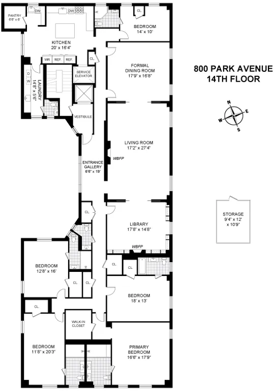 800 Park Avenue, 14TH FLOOR | floorplan | View 13