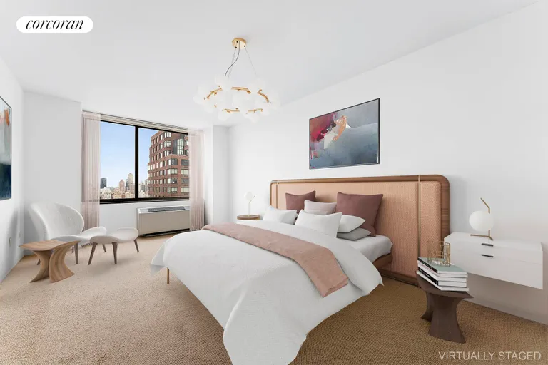 New York City Real Estate | View 111 West 67th Street, 29E | Primary Bedroom | View 6