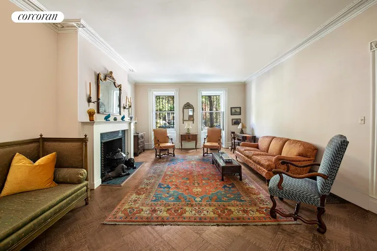 New York City Real Estate | View 44 Stuyvesant Street | Front Parlor | View 8