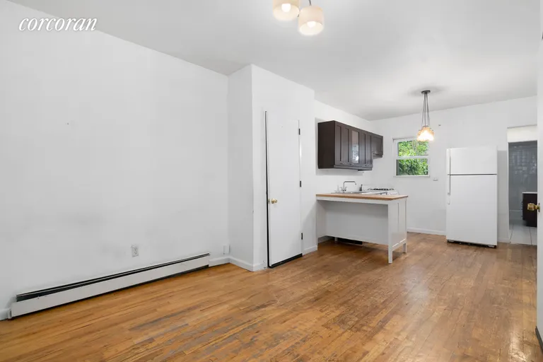 New York City Real Estate | View 266A 19th Street | Living Room - First Floor | View 9